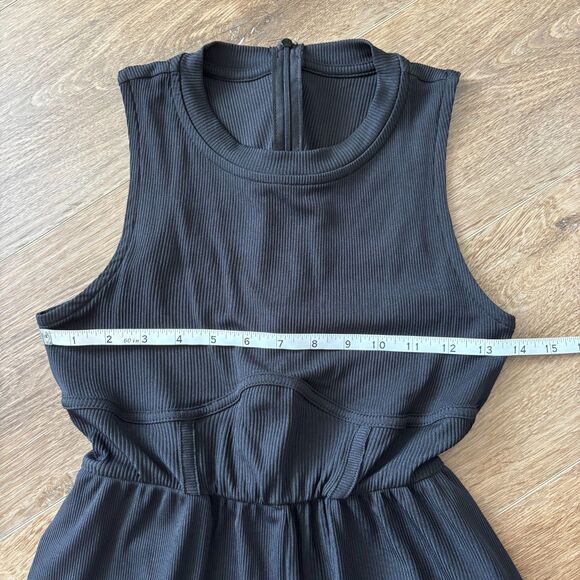 Cider Black Solid Sleeveless Wide Leg Jumpsuit - Size XS - NWT - Picture 4 of 7